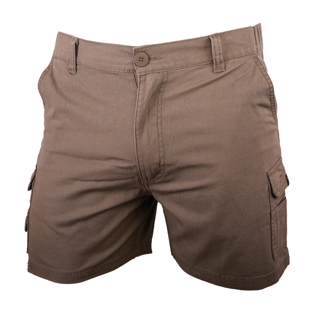 Wildebees Cargo Shorts - Size 34, Tobacco