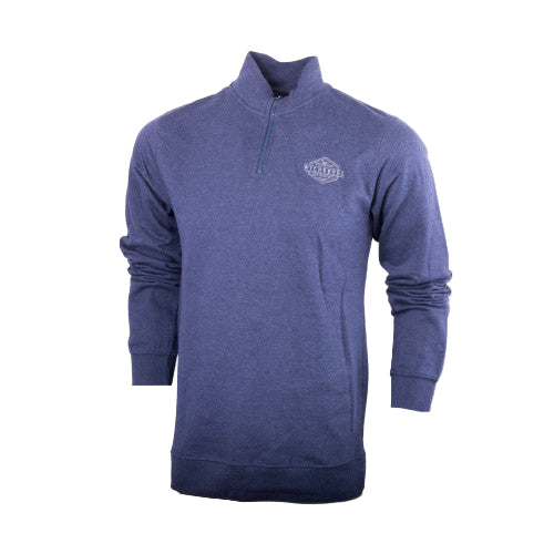 Wildebees Men's 1/4 Zip Fleece Sweatshirt Denim