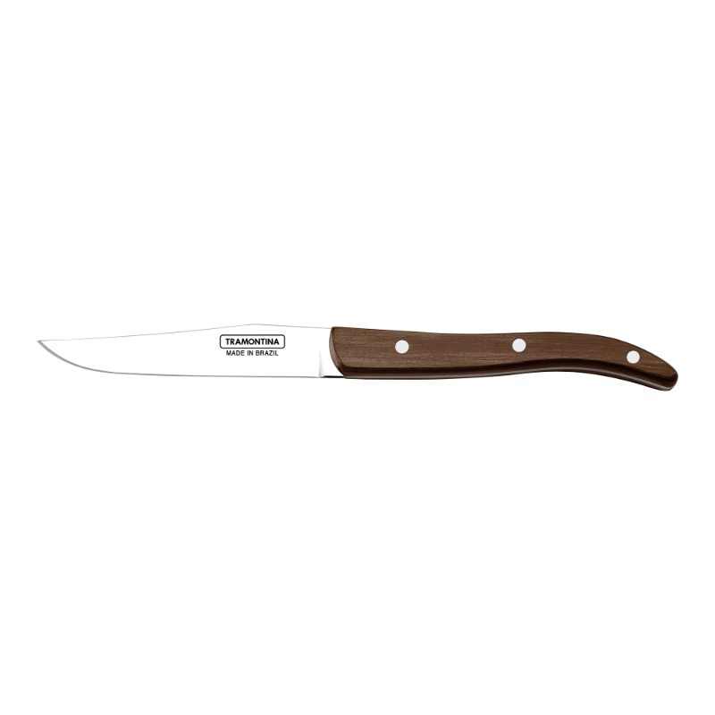 Tramontina 4-inch Steak Knife Smooth Edge Brown