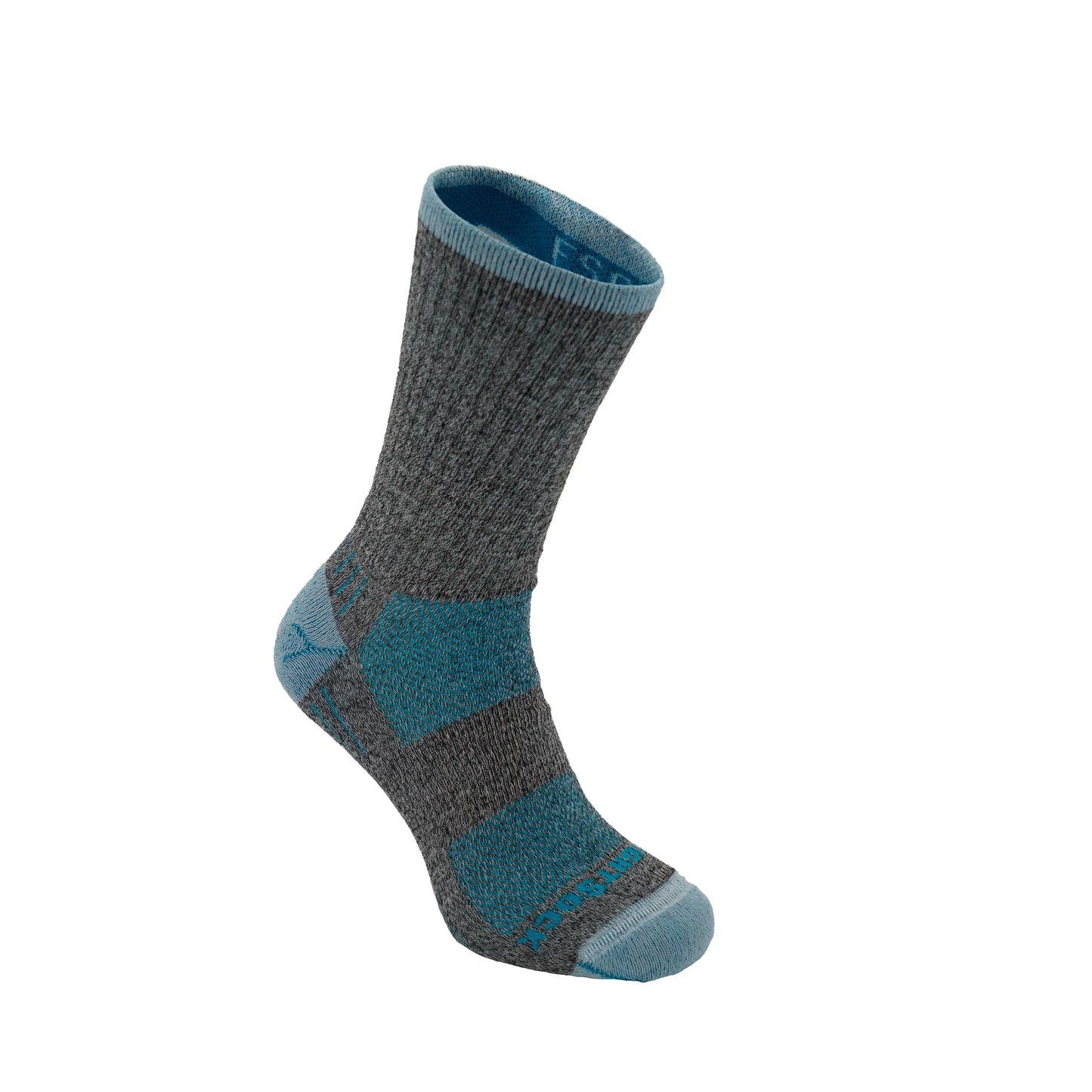 Wrightsock Escape Crew Socks Ash Turquoise Small