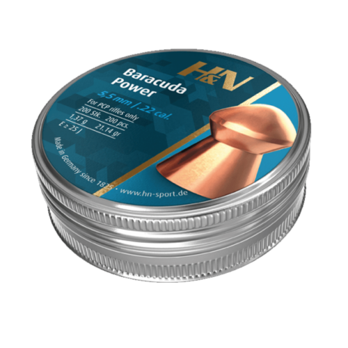 H&N Baracuda Power 5.5mm .22cal Pellets