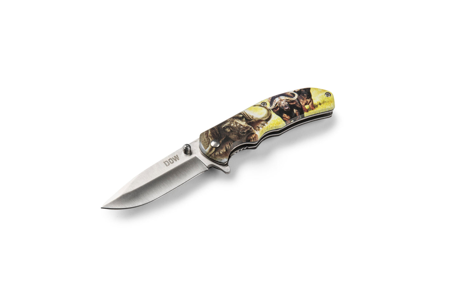 Dow Brentoni K2092 Buffalo Handle Folding Knife, Steel Blade