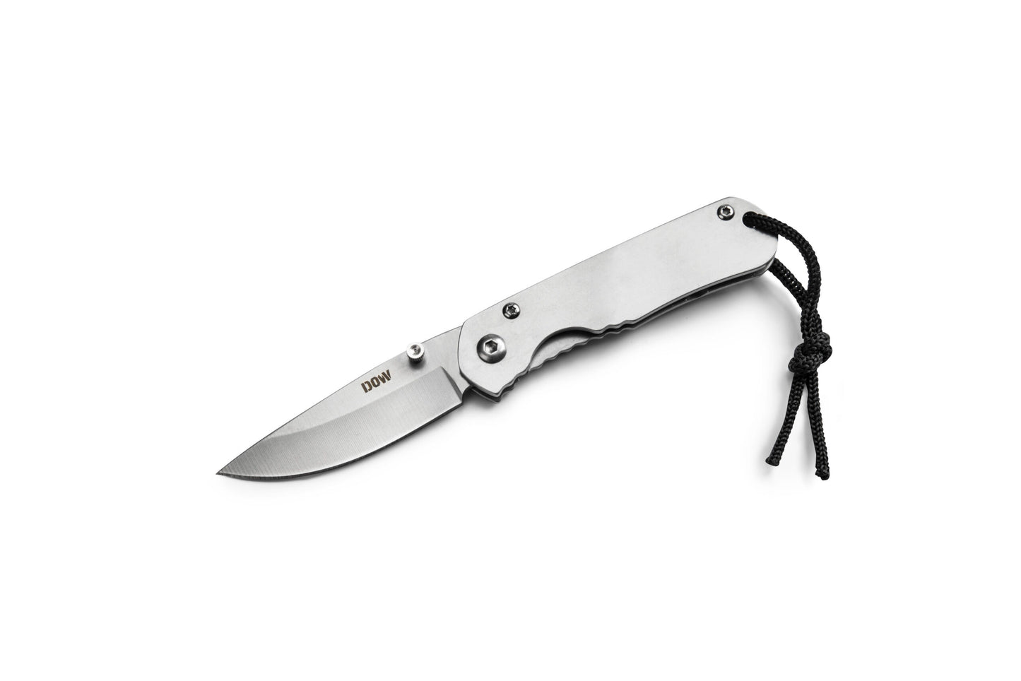 DOW Folding Knife Satin Blade with Cord