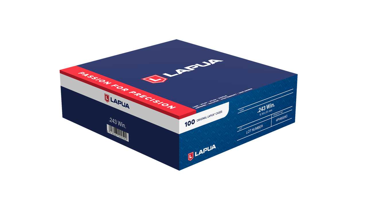 Lapua .243 Win Brass Cases (100)