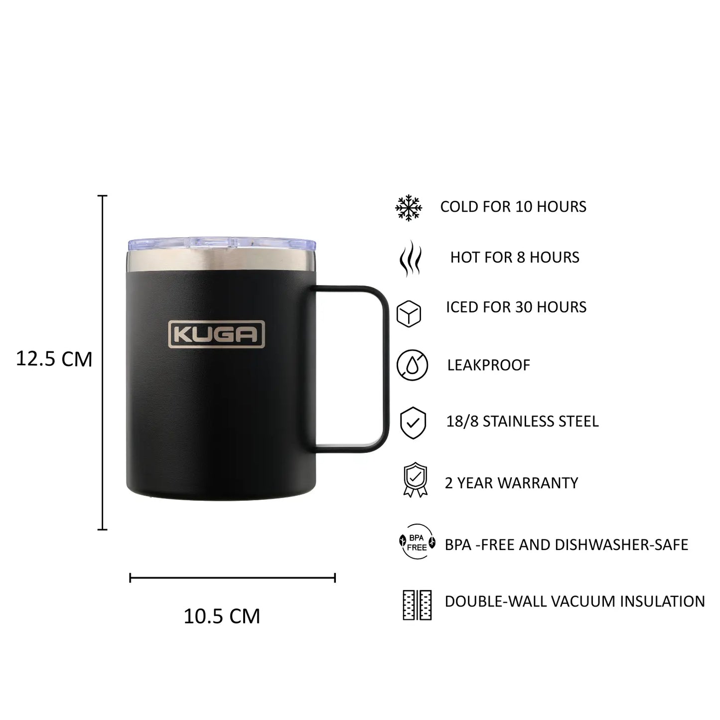 KUGA Camp Mug 350ml Black