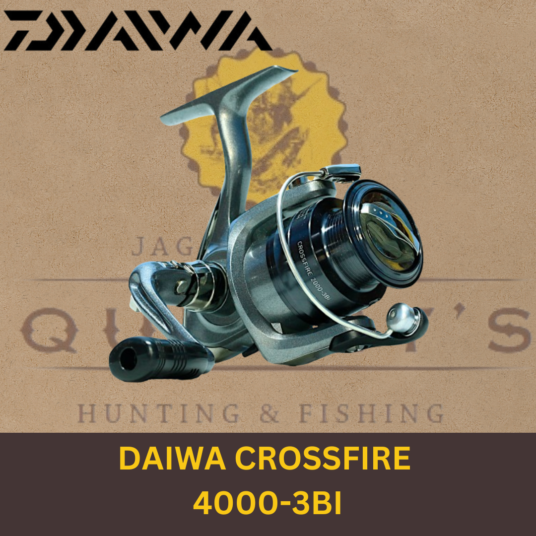 daiwa crossfire 3bi spinning combo DAIWA CROSSFIRE 4000-3BI – Quénets The Great Outdoors