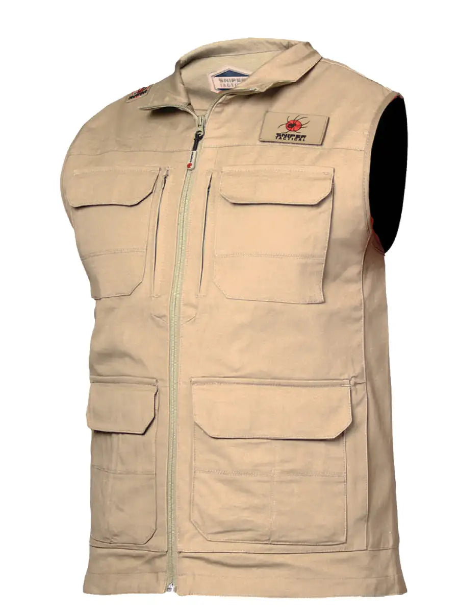 Sniper Tactical Ranger Waistcoat Khaki - XL