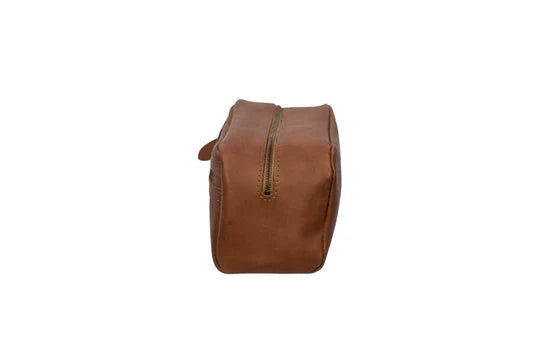 Rogue Tiger Moth Toiletry Bag Tan Leather