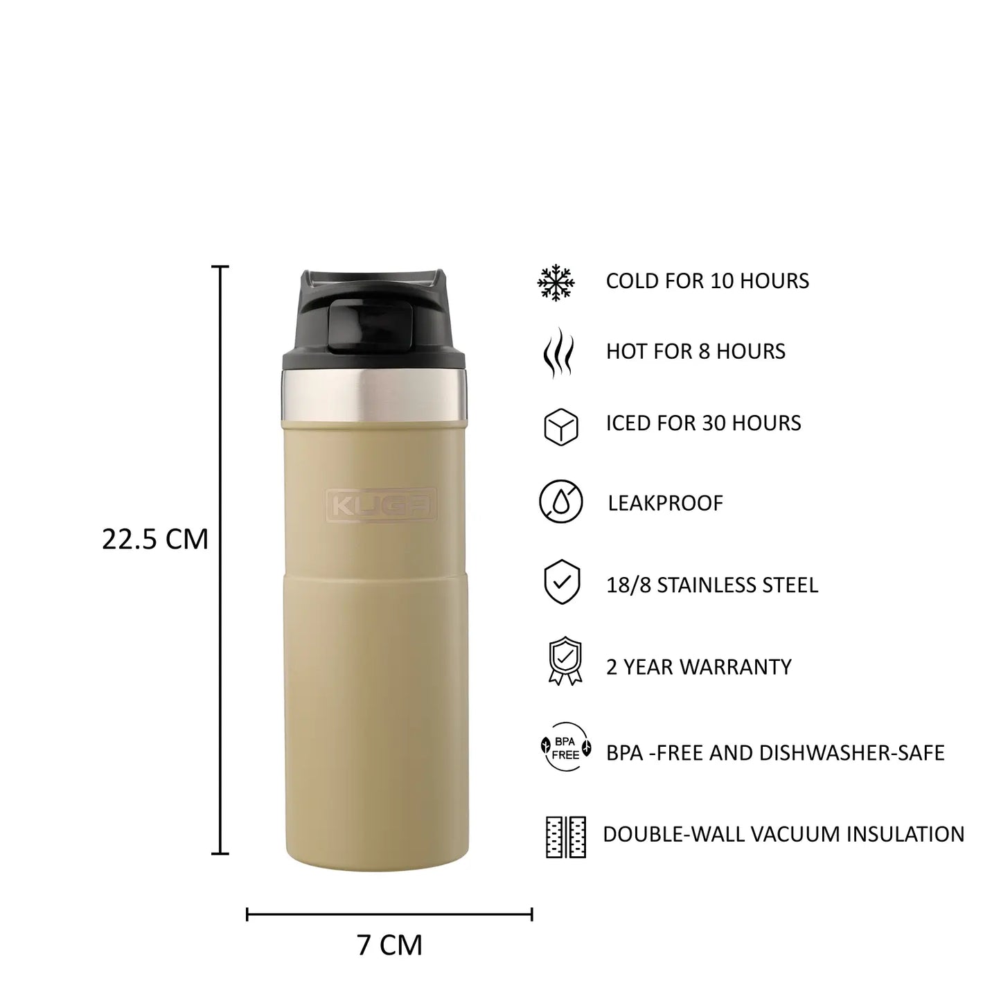 KUGA Trigger Flask 475ml Sand