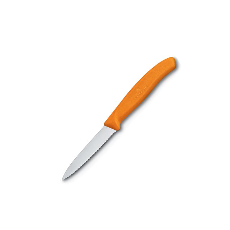 Victorinox Swiss Classic Small Serrated Paring Knife - Orange