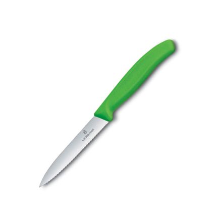 Victorinox Swiss Classic Large Paring Knife Serrated Green