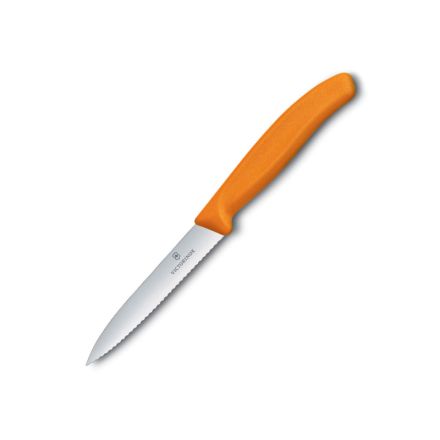 Victorinox Swiss Classic Large Paring Knife Serrated Orange