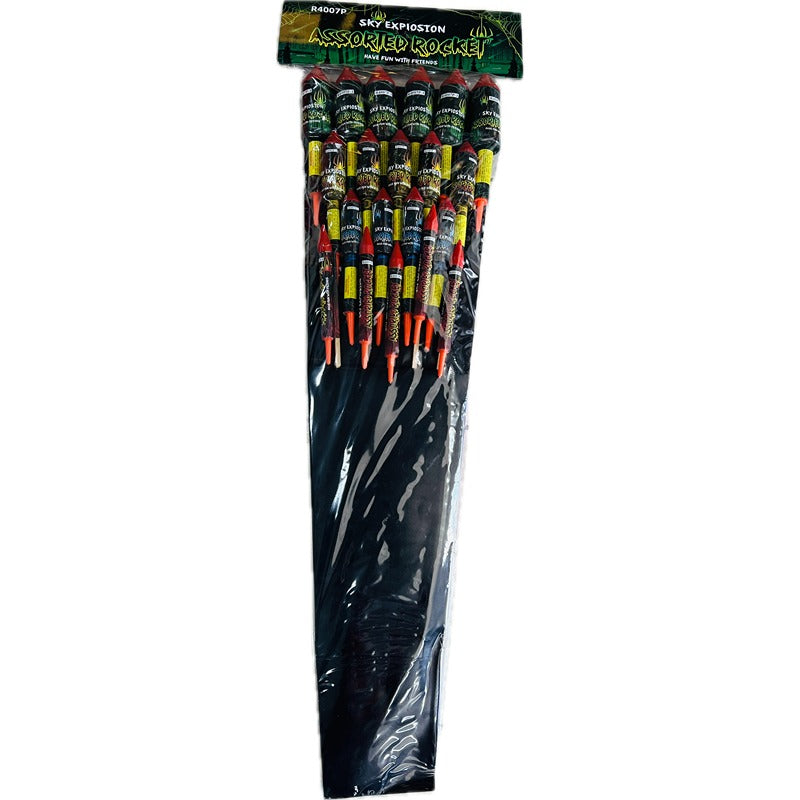 Multicoloured Rockets Assorted Fireworks (24/Pack)