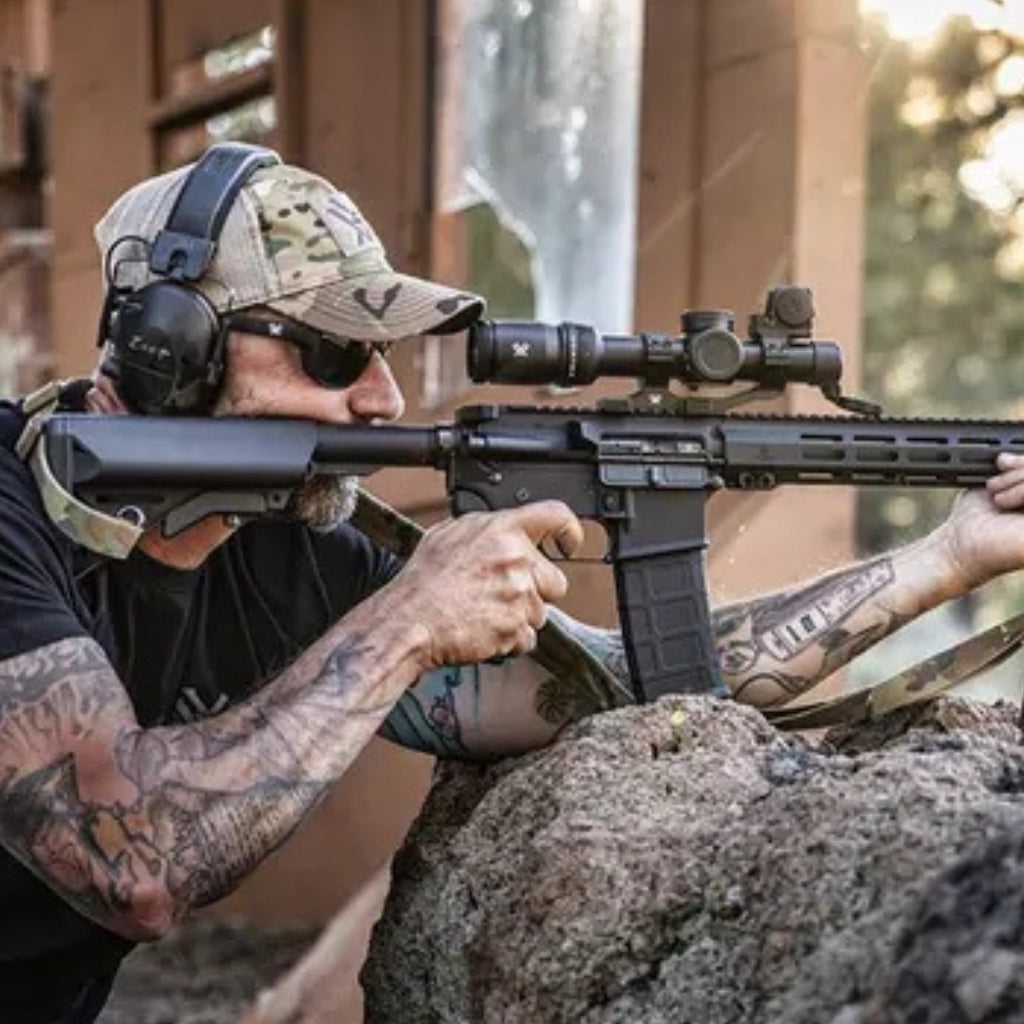 Vortex 1-6x24 SFP Riflescope + Venom 3 MOA Enclosed Micro Red dot