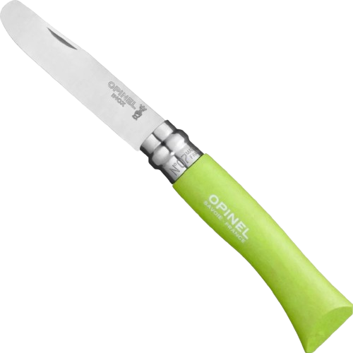 Opinel No.07 Round Ended Knife Green