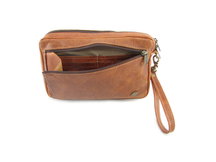 Der Lederhandler Jaydee Wrist Travel Wallet Extra Large