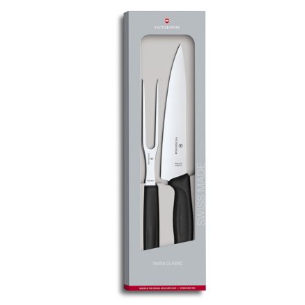 Victorinox Swiss Classic 2-Piece Carving Set Black