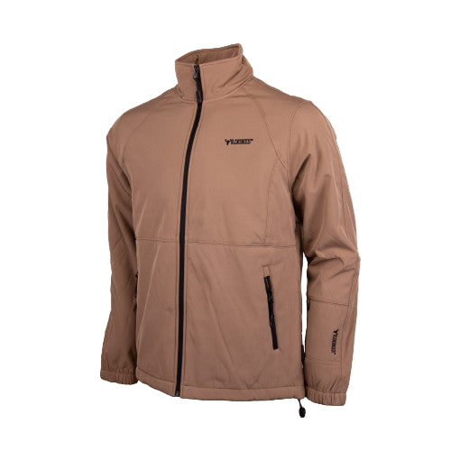 Wildebees Casual Plain Teddy Softshell Tobacco Jacket