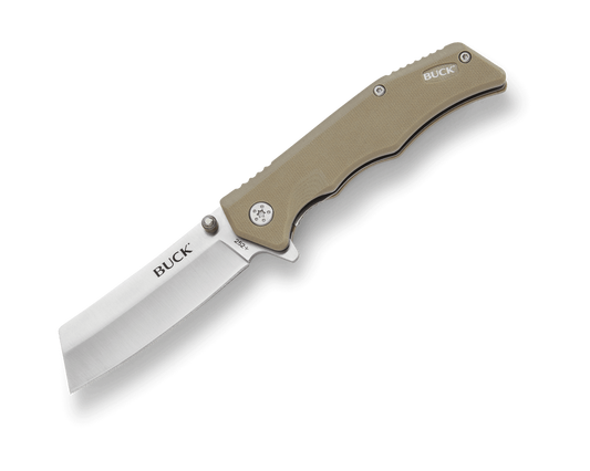 Buck 252 Trunk Cleaver Folding Knife Tan