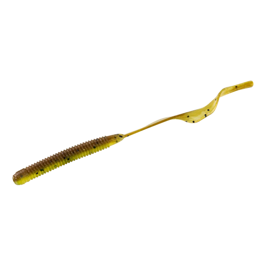 McCarthy McSlice 4" Finesse Worm Green Pumpkin Glow