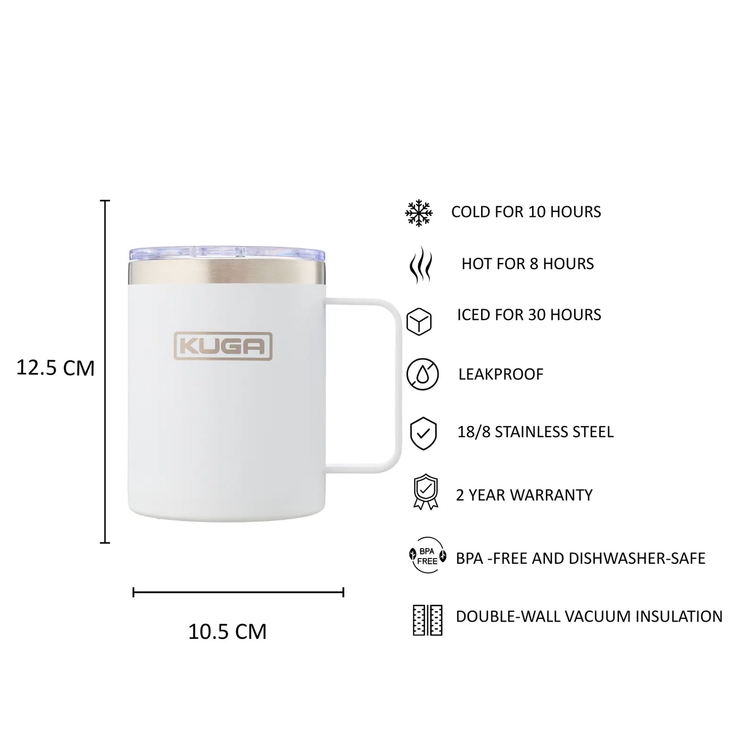 KUGA Camp Mug 350ml White