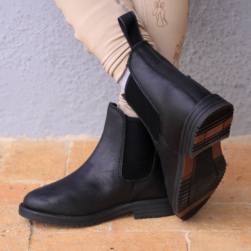 Equistride Step Up Jodhpur Boot - Black