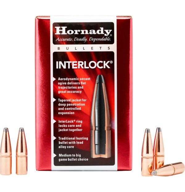 Hornady 30 Cal 180Gr Interlock 3072