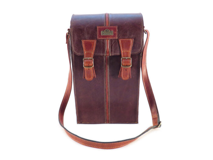 Wine Bag Antique Dark Brown/Tobacco