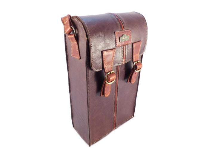 Wine Bag Antique Dark Brown/Tobacco
