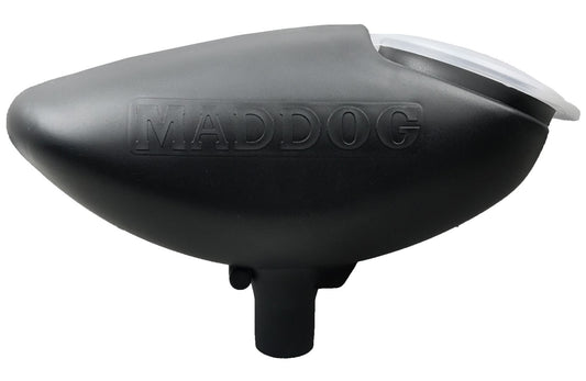 Maddog Standard Paintball Hopper 200 Round - Clear/Black