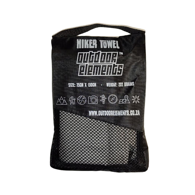 Outdoor Elements Hiker Towel Grey 75x130 cm