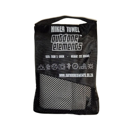 Outdoor Elements Hiker Towel Grey 75x130 cm