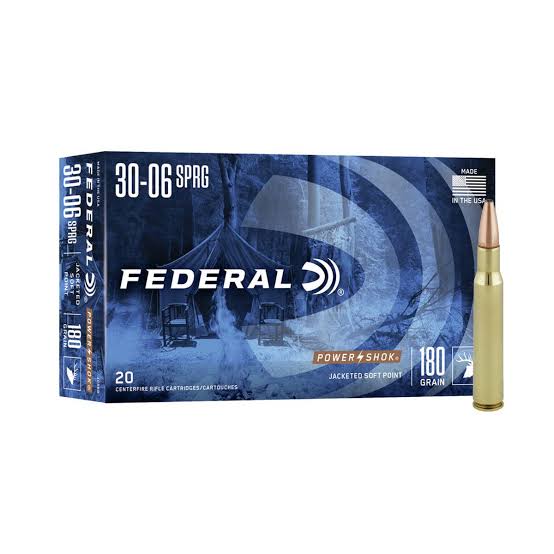 Federal Power-Shok 30-06 Ammunition (20/Box)