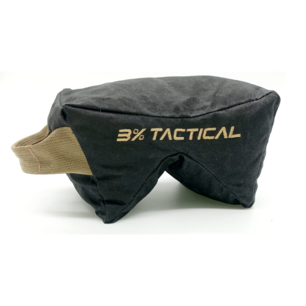 3% Tactical Bastion 4.0 Waxed Canvas Shooting Bag Black