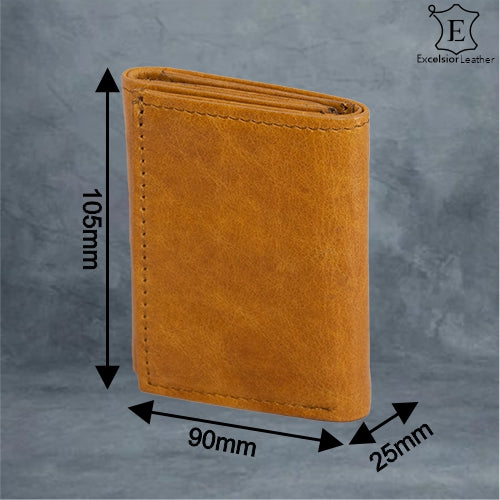 Excelsior Leather Boston Mini RFID Wallet Ruby