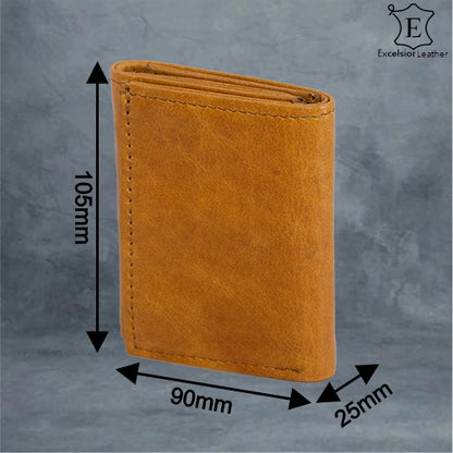 Excelsior Leather Boston Mini RFID Wallet Ruby
