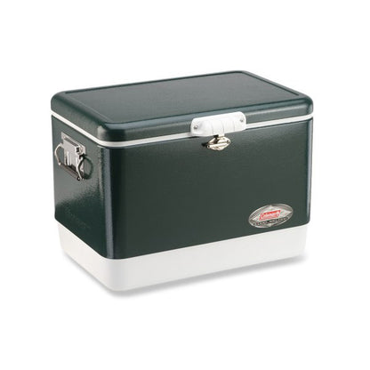 Coleman Steel Belted Cooler 54QT Green