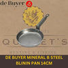DE BUYER MINERAL B STEEL BLININ PAN 14CM