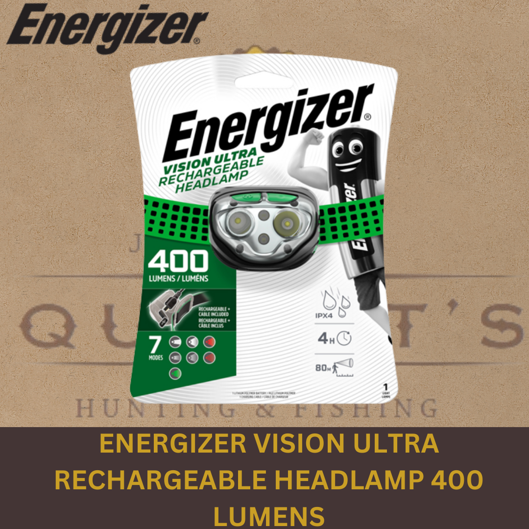 ENERGIZER VISION ULTRA RECHARGEABLE HEADLAMP 400 LUMENS