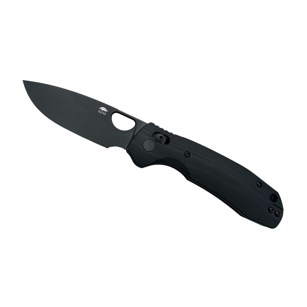 Honey Badger Cross-Bolt M390 Black Knife