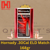 Hornady .30 Cal ELD Match 168gr