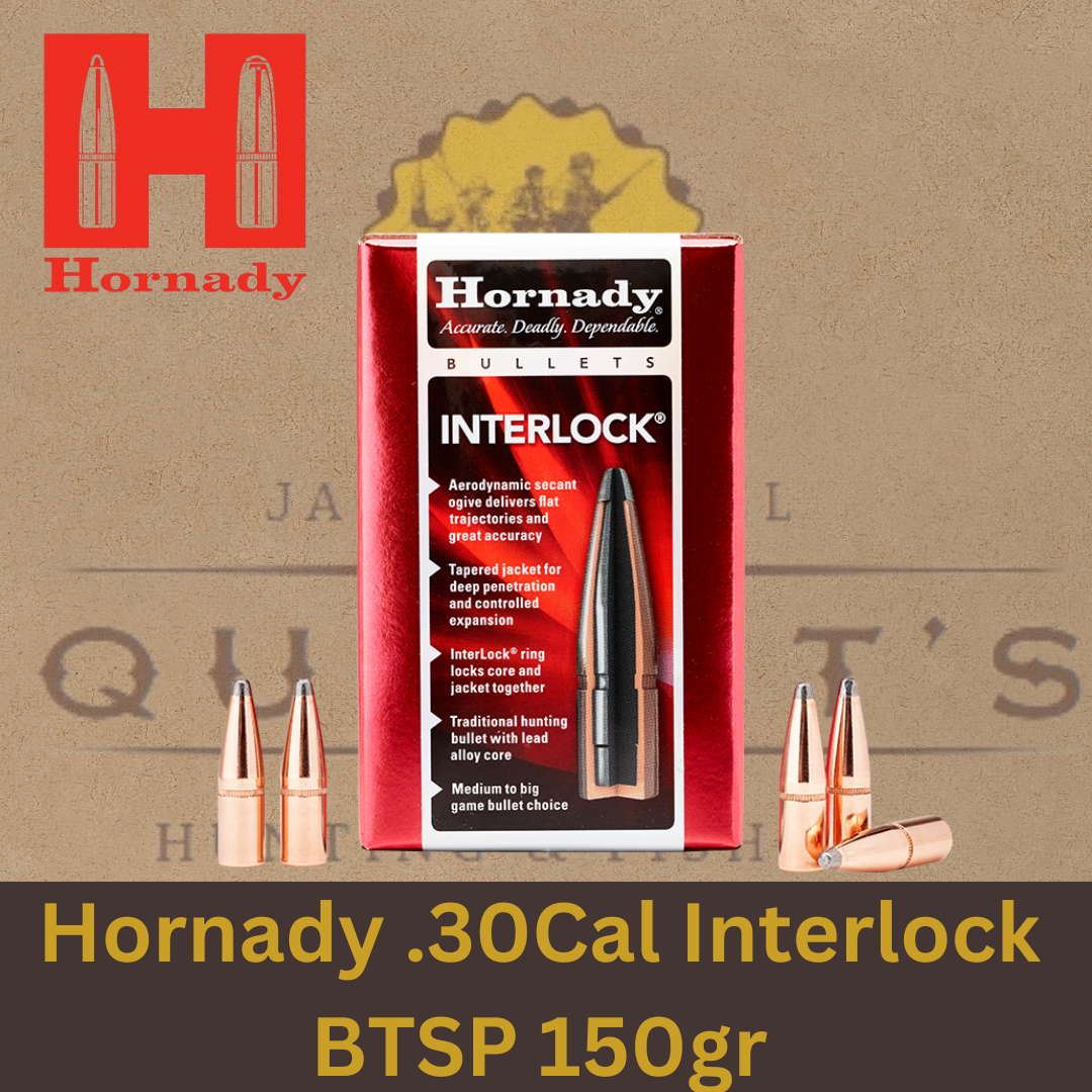 Hornady .30Cal Interlock BTSP 150gr