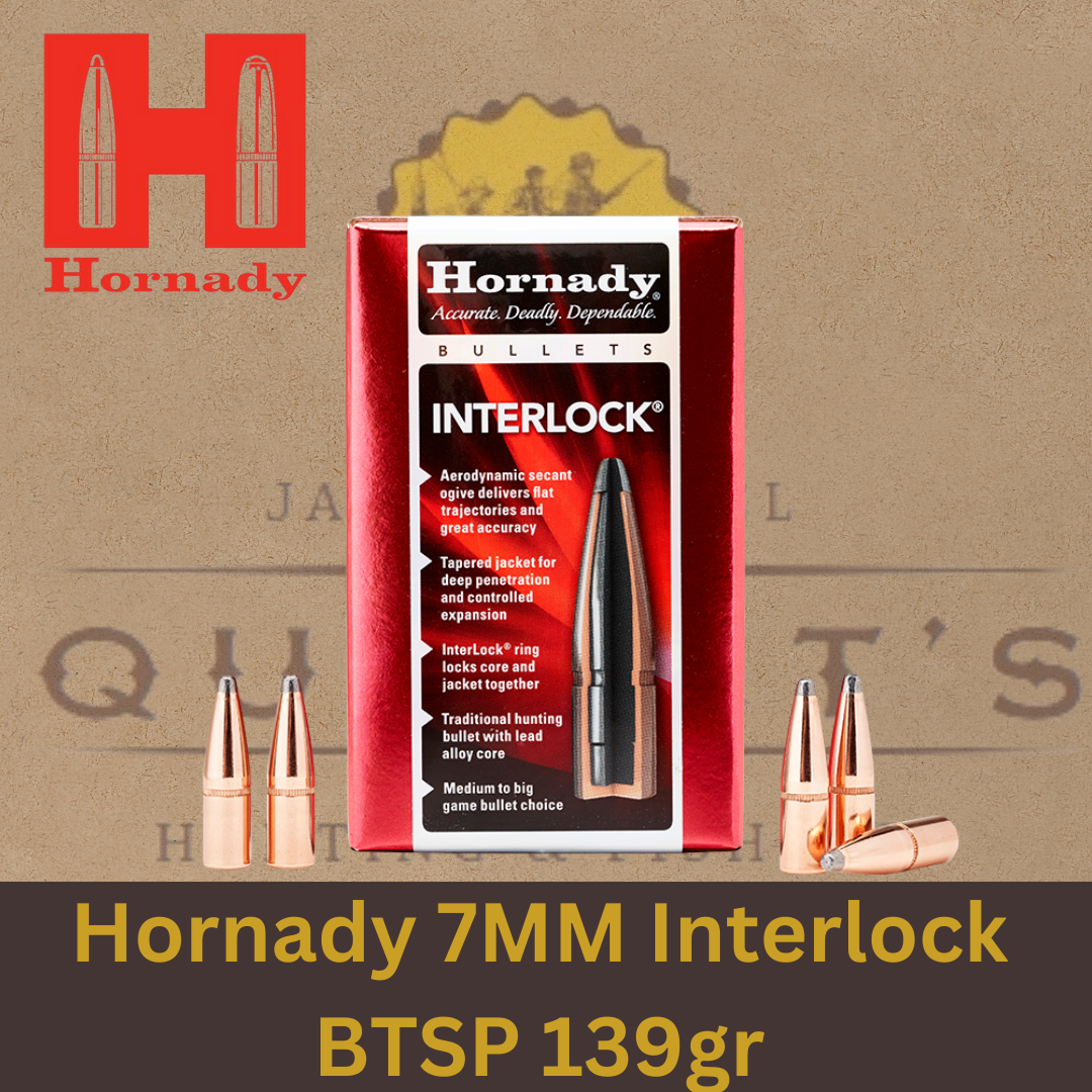 Hornady 7MM Interlock BTSP 139gr