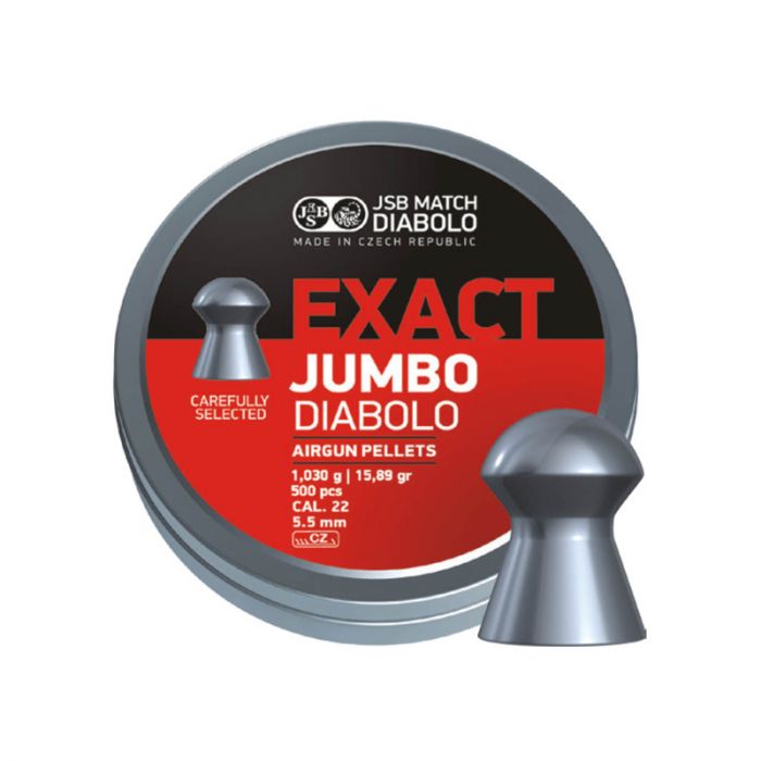 JSB Match Diabolo Exact Jumbo .22 15.89 gr Pellets (500)