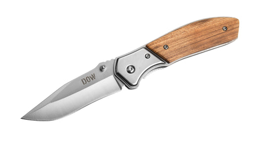DOW Folding Knife with Wood Scales