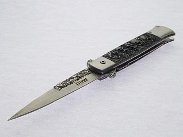 Brentoni K4472 Satin Blade Folding Knife Dark Stonewash