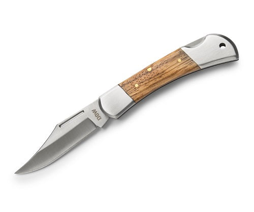 DOW Brentoni K4477 Zebra Wood Folding Knife 3.82″