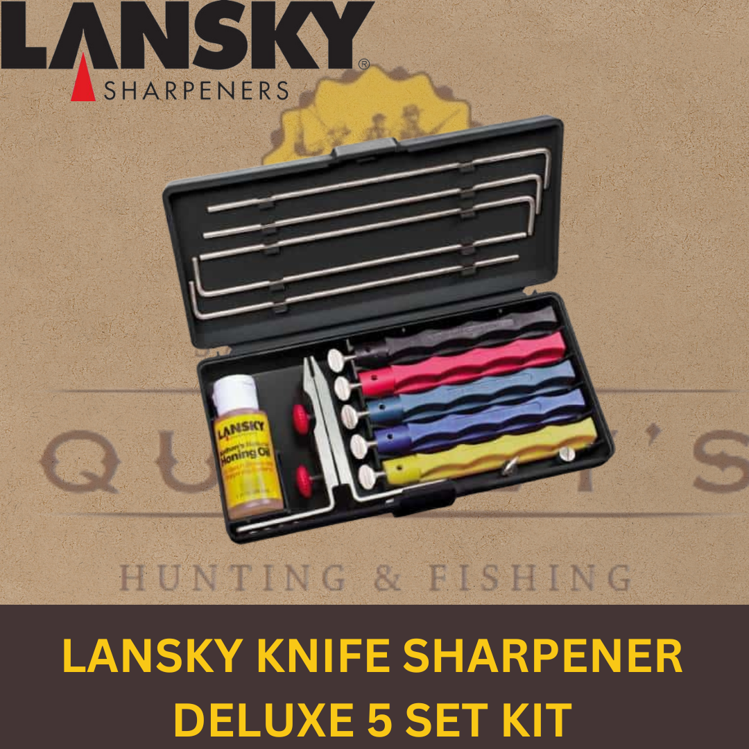 Deluxe 5-Stone System Precision Knife Sharpening System - Cutlery & Tools, Lansky  Sharpeners