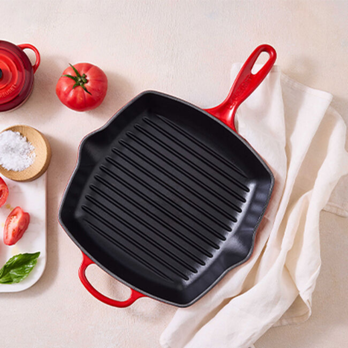 Le Creuset Square Skillet 26cm Cerise