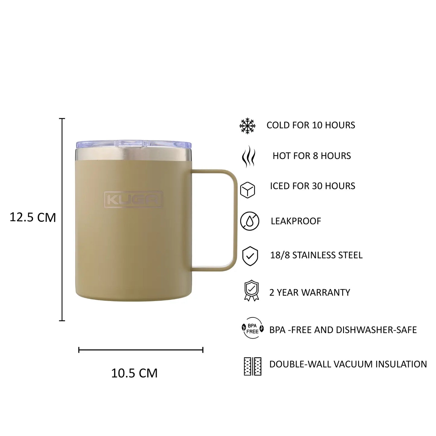 KUGA Camp Mug 350ml Sand